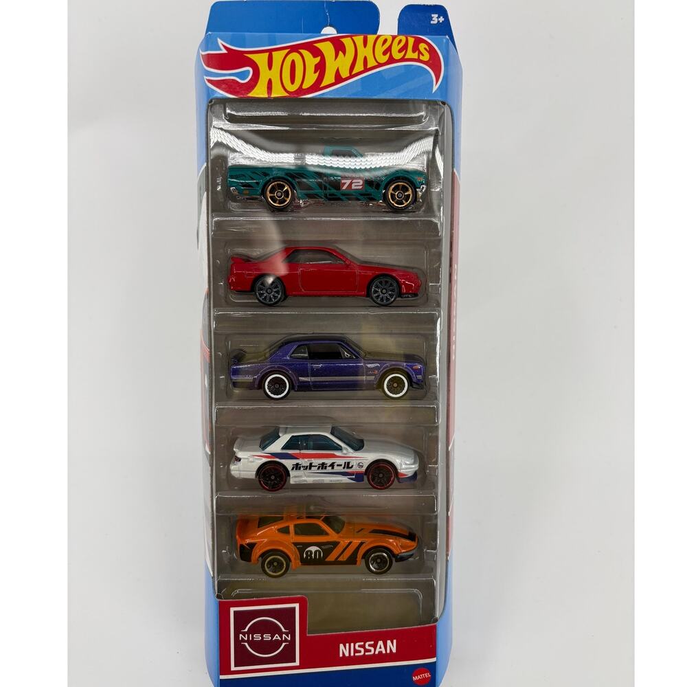 Hot Wheels Nissan 5-Pack 620,Fairlady,Silvia,Skyline GT-R,Skyline HT